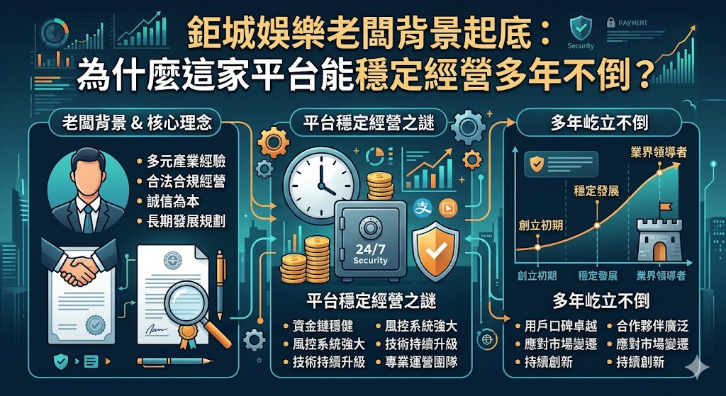 鉅城娛樂老闆背景起底：為什麼這家平台能穩定經營多年不倒？